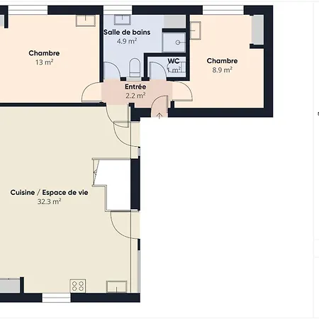 200 M De La - Plein Centre - Cour Interieure 度假居